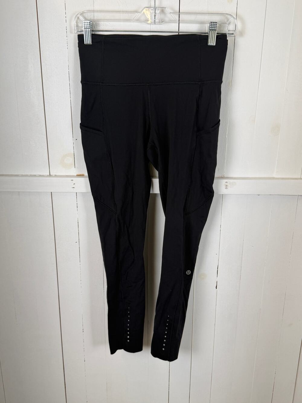 Lululemon Black Ankle Leggings Size 6 Excellent Condition